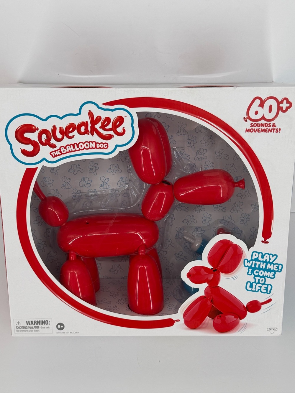 Squeakee The Red Balloon Dog Moose Toys Interactive Pet Toy New NIB Full Size